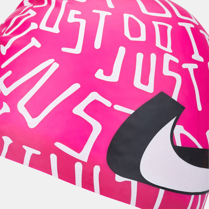 Nike Swim Just Do It Scribble Adult Swimming Cap Pink Nike Swim Just Do It Scribble Adult Swimming Cap Pink image number 2
