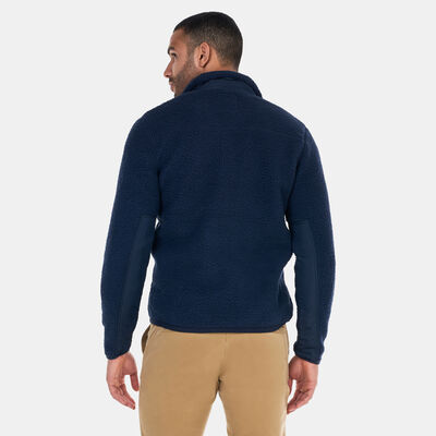 Timberland Men's Mix Media Sherpa Fleece Jacket Blue