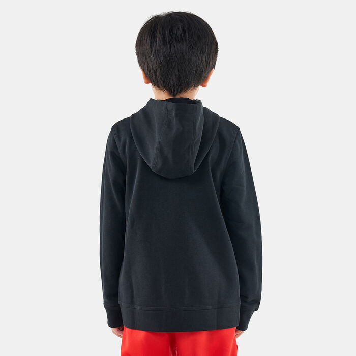 Nike Kids' Sportswear Club French Terry Hoodie (Older Kids) Black Nike Kids' Sportswear Club French Terry Hoodie (Older Kids) Black image number 1
