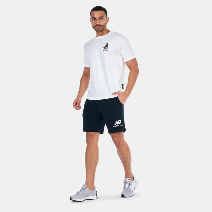New Balance Men's Athletics Engy Saint-ange Lockeroom T-Shirt White New Balance Men's Athletics Engy Saint-ange Lockeroom T-Shirt White image number 2