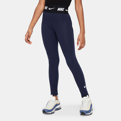 Nike Kids' Sportswear High-Rise Leggings (Older Kids) Blue
