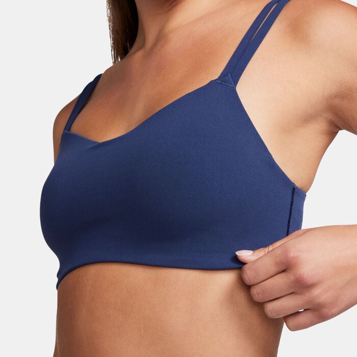 Nike Women's Zenvy Dri-FIT Strappy Light-Support Training Sports Bra Blue Nike Women's Zenvy Dri-FIT Strappy Light-Support Training Sports Bra Blue image number 3