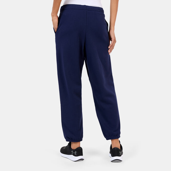 Under Armour Women's Icon Terry Sweatpants Blue Under Armour Women's Icon Terry Sweatpants Blue image number 3