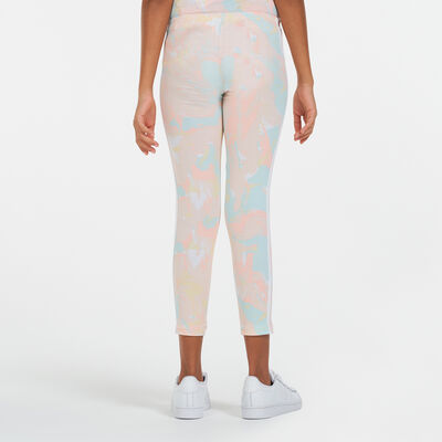 adidas Originals Kids' Marble Print Leggings Pink