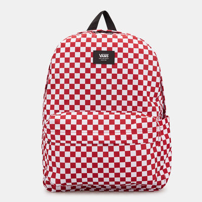 Vans Men's Old Skool Check Backpack Red Vans Men's Old Skool Check Backpack Red