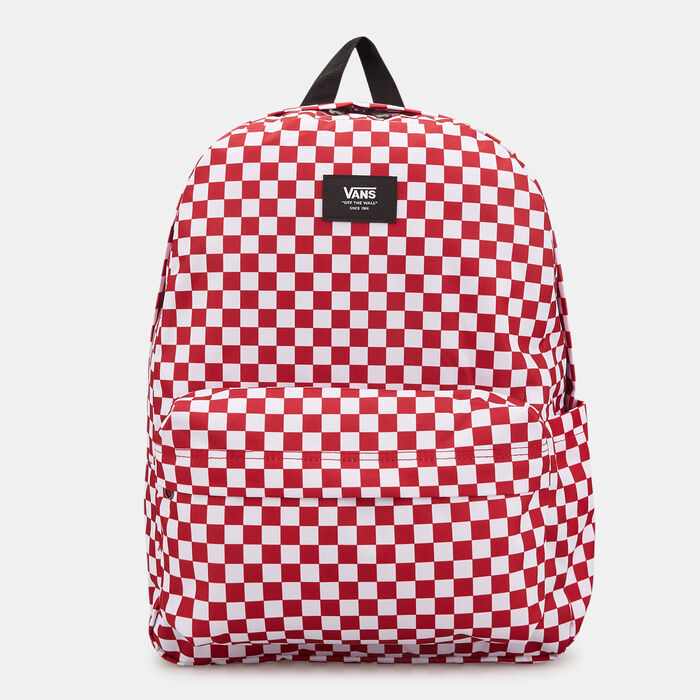 Vans Men's Old Skool Check Backpack Red Vans Men's Old Skool Check Backpack Red image number 0