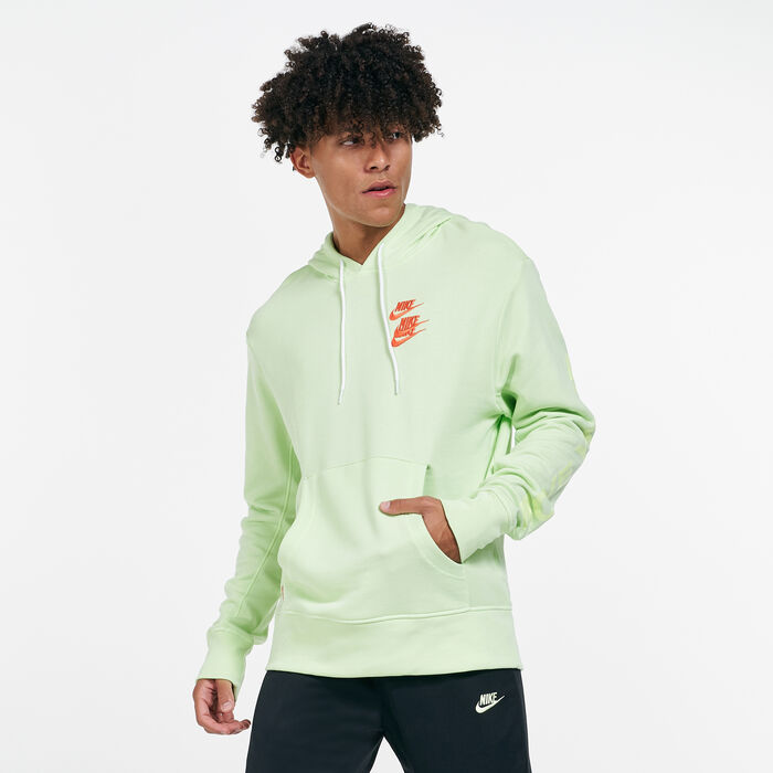 Nike Men's Sportwear World Tour Pullover Hoodie Green image number 0