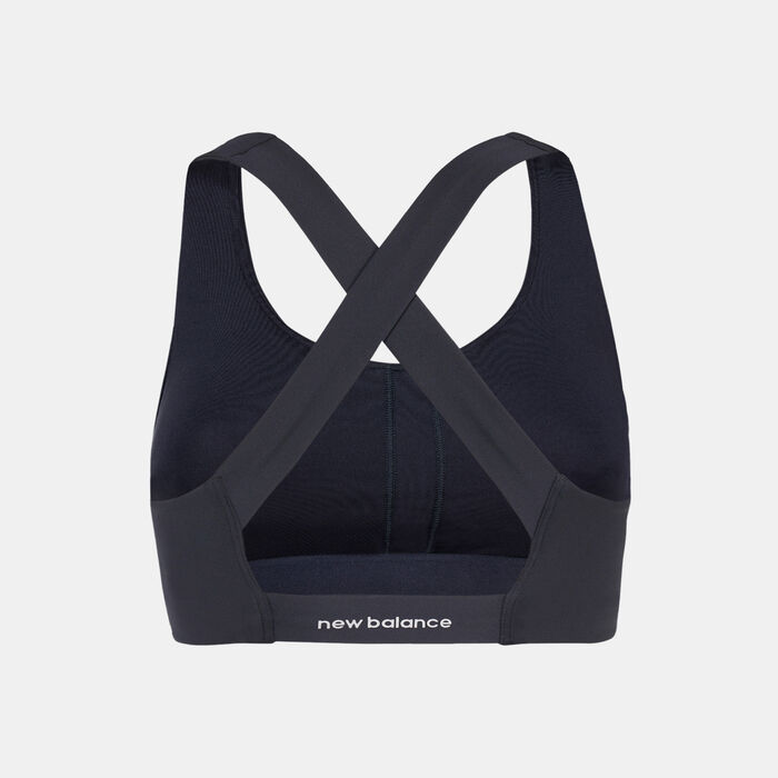 New Balance Women's Fuel Sports Bra Black New Balance Women's Fuel Sports Bra Black image number 1