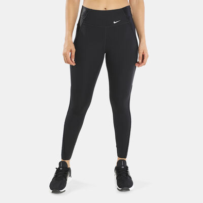 Nike Women's Dri-FIT One Luxe Icon Clash Mid-Rise 7/8 Leggings Black