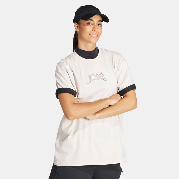 adidas Women's Band Merch Graphic T-Shirt Beige adidas Women's Band Merch Graphic T-Shirt Beige image number 2