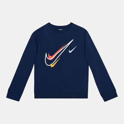 Nike Kids' Sportswear Fleece Sweatshirt (Older Kids) Blue