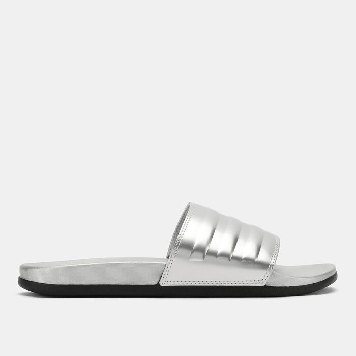 adidas Women's Adilette Comfort Slides Silver image number 1