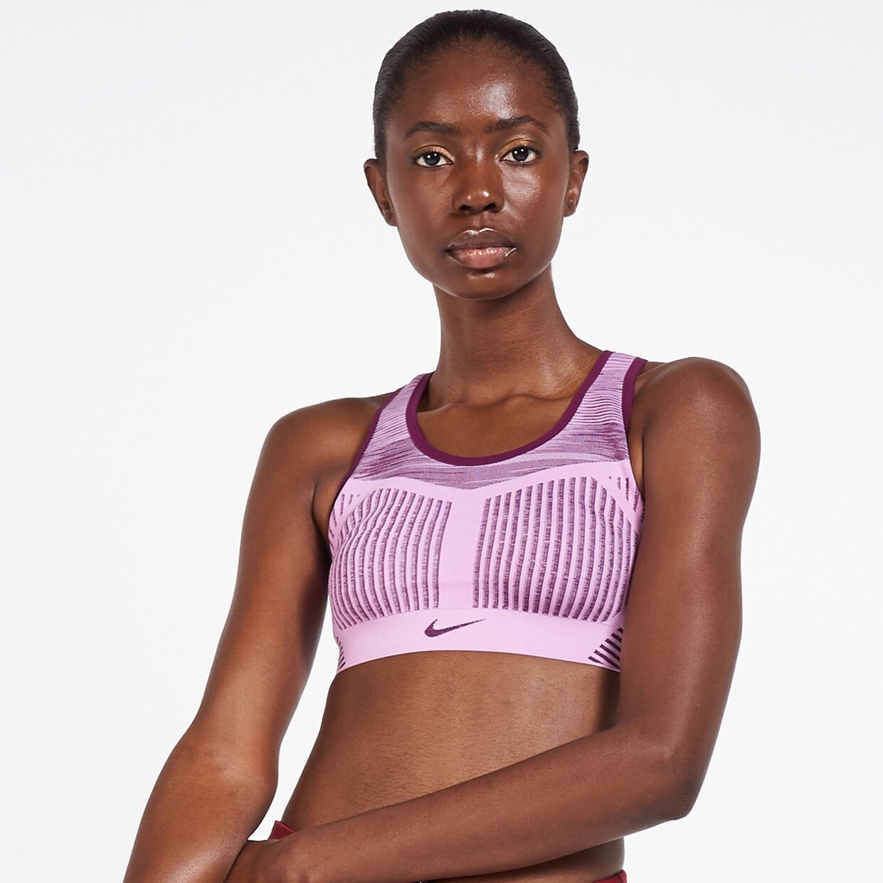 Women s Phenom Flyknit Sports Bra Pink Nike in Qatar SSS