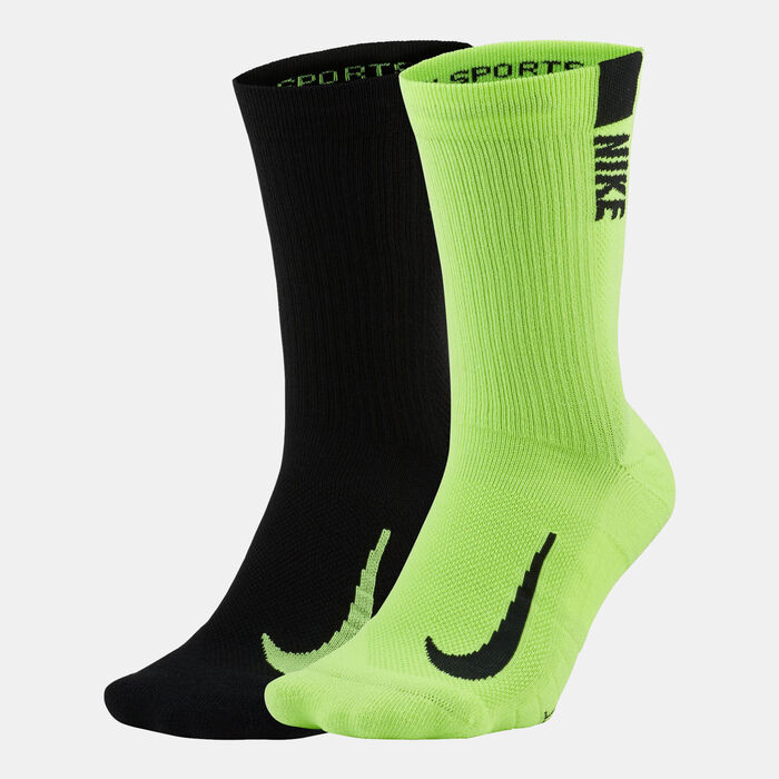 Nike Multiplier Crew Socks (2 Pack) Multi Nike Multiplier Crew Socks (2 Pack) Multi image number 1