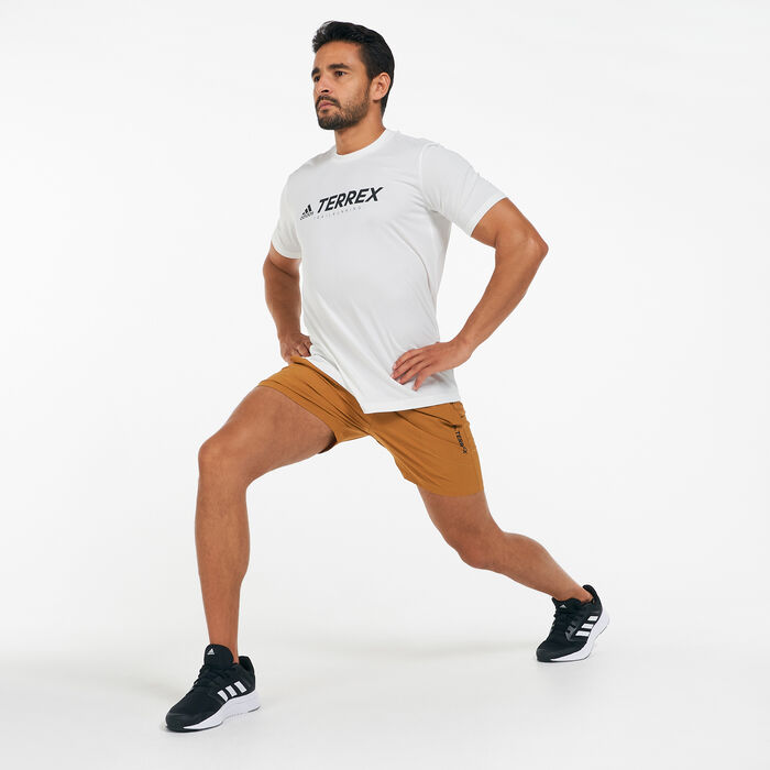 adidas Men's Terrex Primeblue Trail Functional Logo T-Shirt White adidas Men's Terrex Primeblue Trail Functional Logo T-Shirt White image number 2