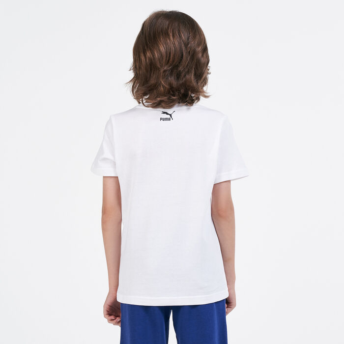PUMA Kids' Mini Paws Advanced T-Shirt White PUMA Kids' Mini Paws Advanced T-Shirt White image number 1