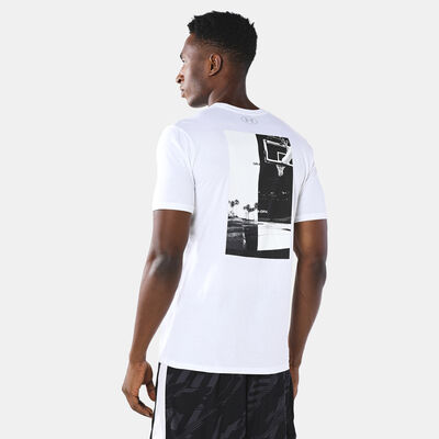 Under Armour Men's Basketball Photo T-Shirt White Under Armour Men's Basketball Photo T-Shirt White