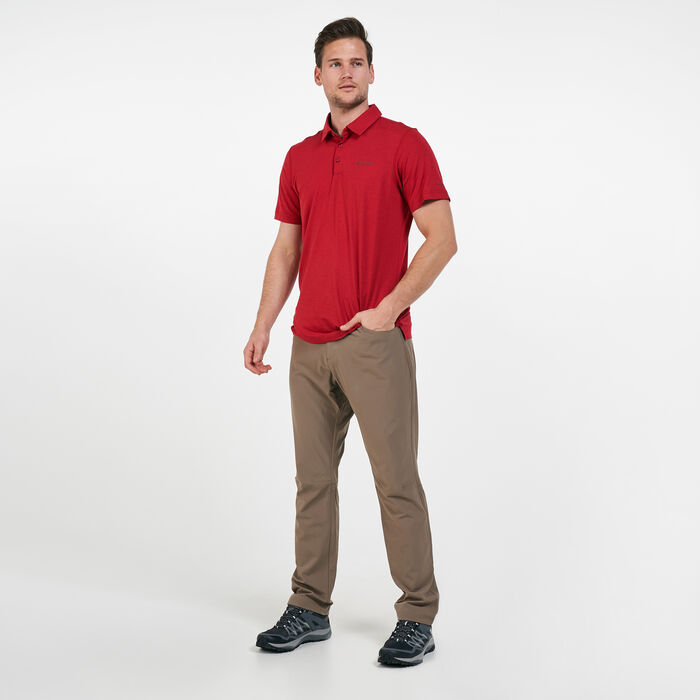 Columbia Men's Tech Trail™ Polo T-Shirt Red Columbia Men's Tech Trail™ Polo T-Shirt Red image number 2