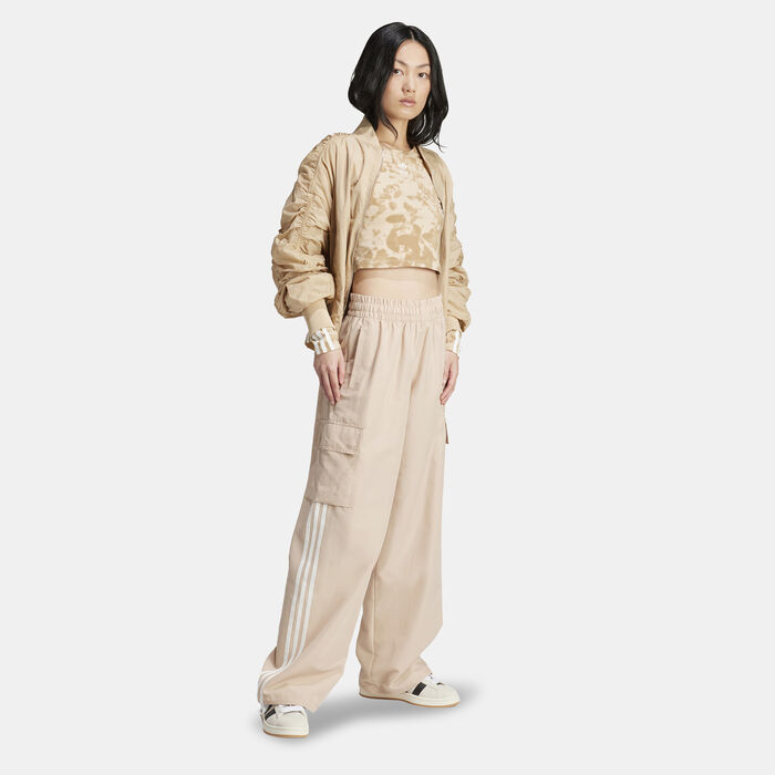 adidas Originals Women's Adicolor Cargo Pants Beige image number 2