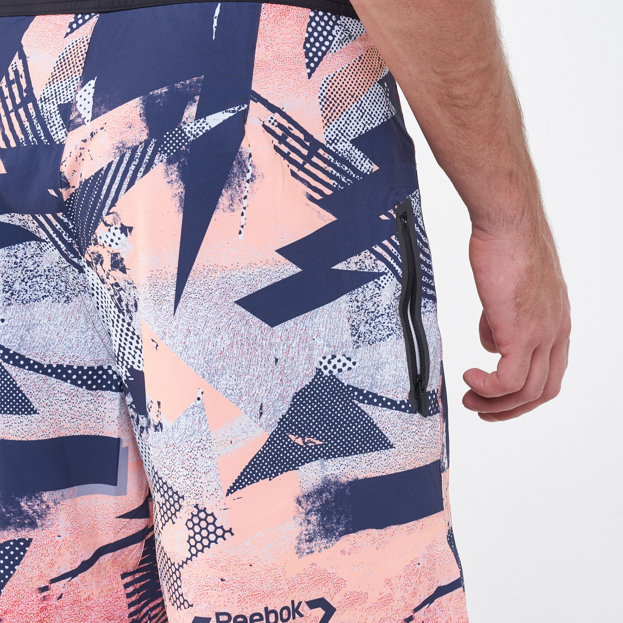Men s CrossFit Epic Cordlock Printed Shorts Black Reebok in Qatar SSS