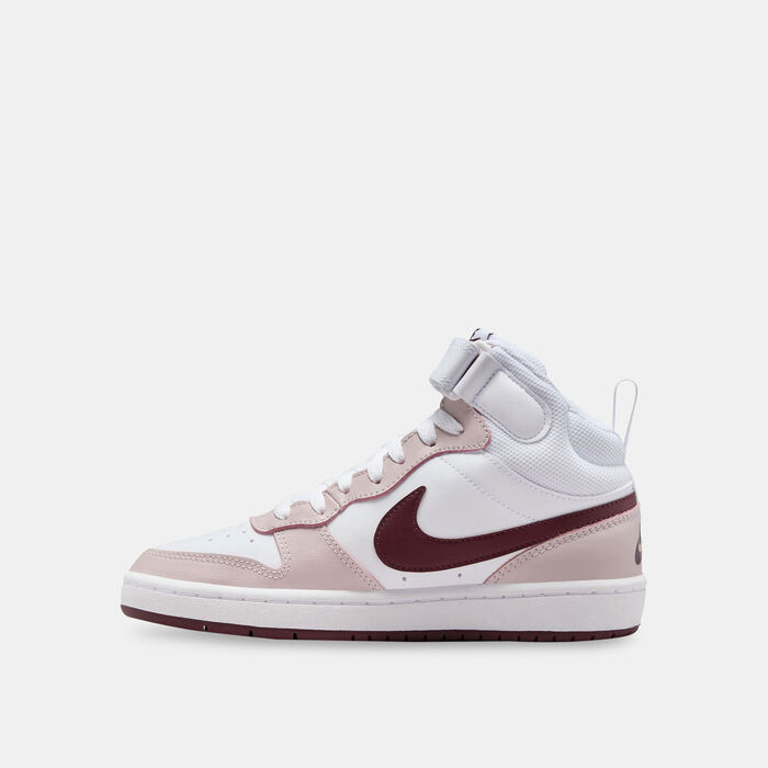 Nike Kids' Court Borough Mid 2 Shoes Purple Nike Kids' Court Borough Mid 2 Shoes Purple image number 2