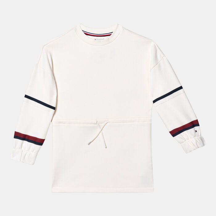 Tommy Hilfiger Kids' Global Stripe Sweater Dress White Tommy Hilfiger Kids' Global Stripe Sweater Dress White image number 0