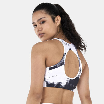adidas Women's All Over Printed Medium-Support Sports Bra Multi