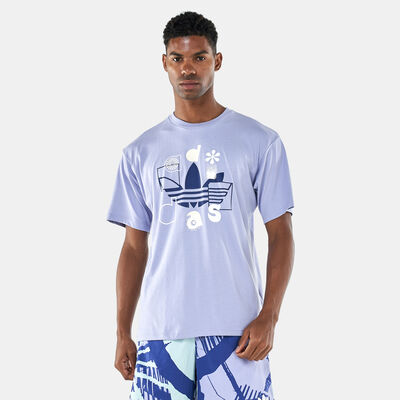 adidas Originals Men's Trefoil T-Shirt Purple