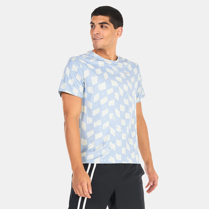 Nike Men's Dri-FIT Miler Running Top Blue Nike Men's Dri-FIT Miler Running Top Blue image number 0