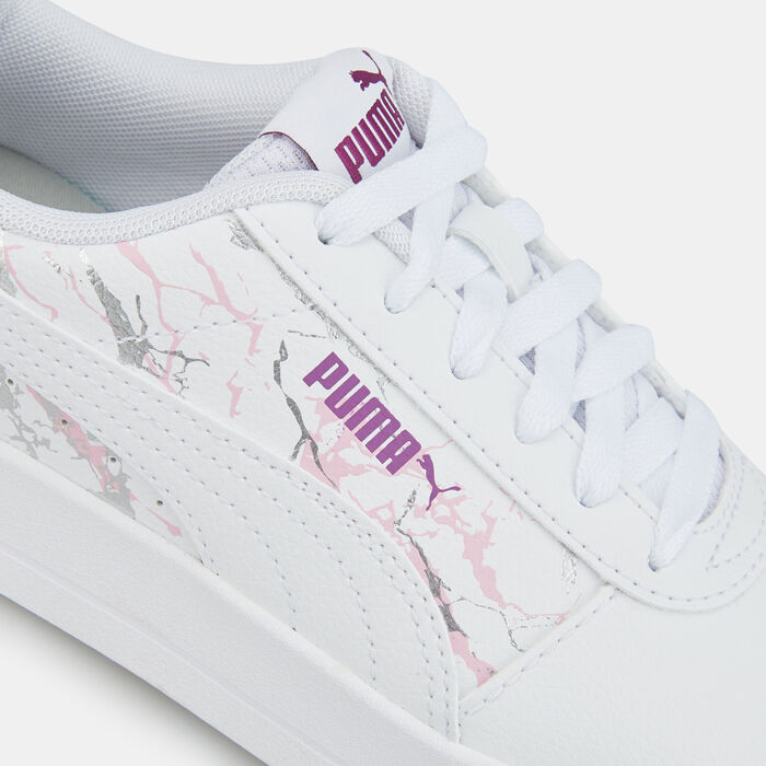 PUMA Kids' Carina Marble Glitter Shoe White PUMA Kids' Carina Marble Glitter Shoe White image number 4