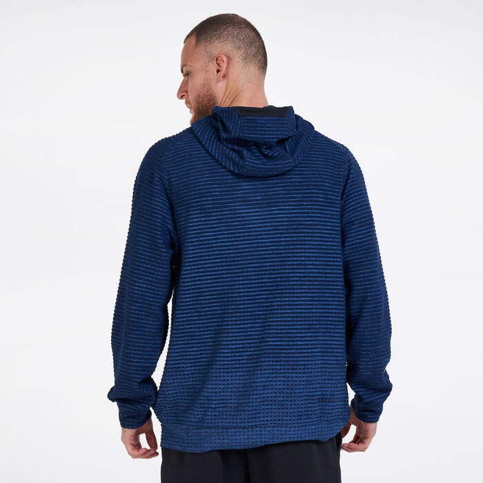 Nike Men's Therma-FIT Pullover Hoodie Blue Nike Men's Therma-FIT Pullover Hoodie Blue image number 1