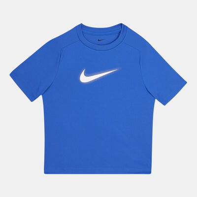 Nike Kids' Dri-FIT Multi Graphic Training Top Blue