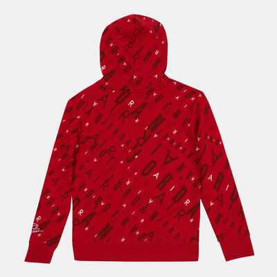 Jordan Kids' Essentials Hybrid French Terry Hoodie Red Jordan Kids' Essentials Hybrid French Terry Hoodie Red