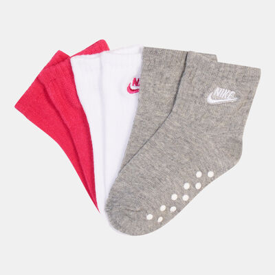 Nike Kids' Futura Gripper Socks (3 Pack) Pink