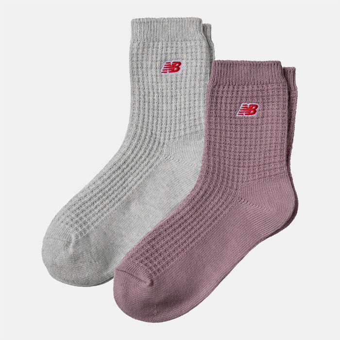 New Balance Waffle Knit Ankle Socks (2 Pairs) Multi image number 1