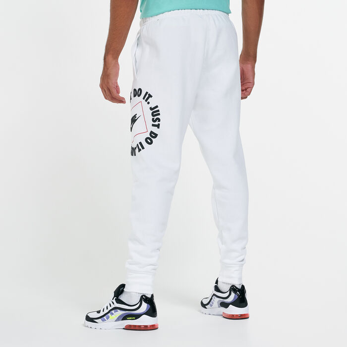 Nike Men's Sportswear Just Do It Sweatpants White Nike Men's Sportswear Just Do It Sweatpants White image number 1