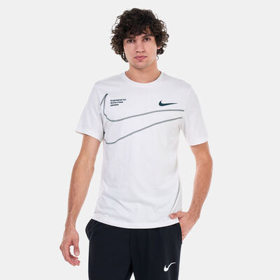 Nike Men's Dri-FIT Swoosh Training T-Shirt White
