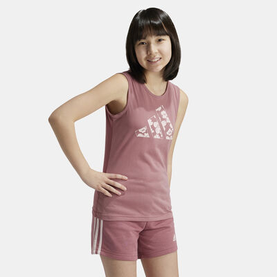 adidas Kids' Train Essentials Logo Training Tank Top Red adidas Kids' Train Essentials Logo Training Tank Top Red