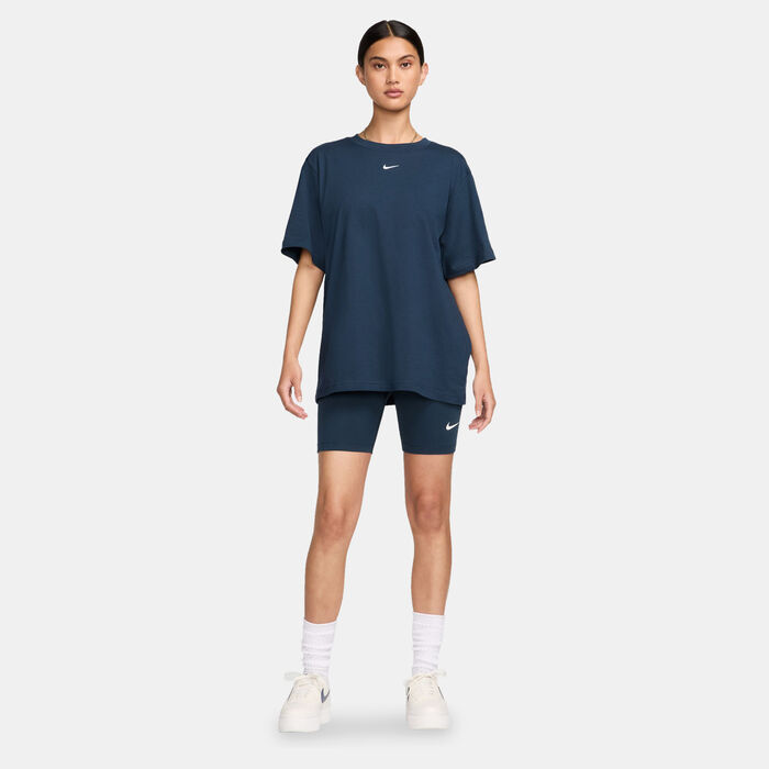Nike Women's Sportswear Essential T-Shirt Blue Nike Women's Sportswear Essential T-Shirt Blue image number 2