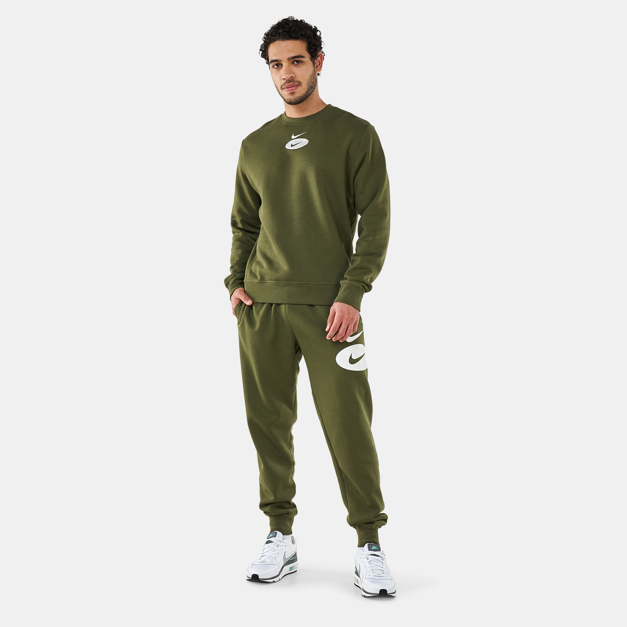 Men s Sportswear Swoosh League Fleece Sweatpants Green Nike in Qatar SSS