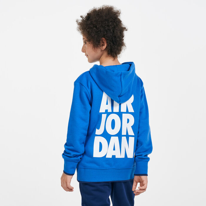 Jordan Kids' Jumpman Pullover Hoodie (Older Kids) Blue image number 1