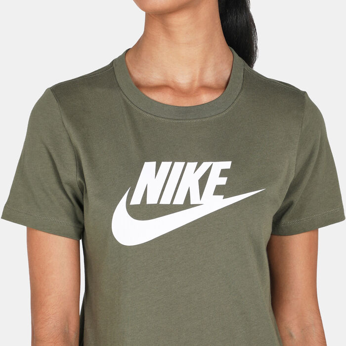 Nike Women's Sportswear Essential T-Shirt Green Nike Women's Sportswear Essential T-Shirt Green image number 3