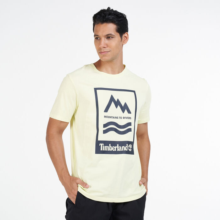 Timberland Men's Mountains To Rivers T-Shirt Green Timberland Men's Mountains To Rivers T-Shirt Green image number 0