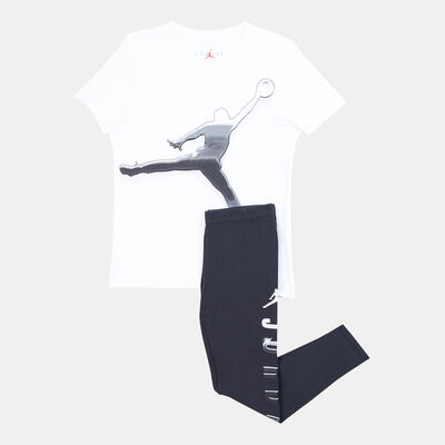 Jordan Kids' Air Jordan Silver Toe Set Black