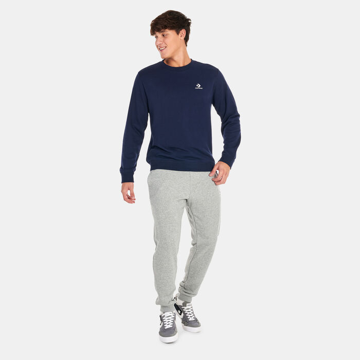Converse Star Chevron Embroidered Sweatshirt Blue Converse Star Chevron Embroidered Sweatshirt Blue image number 2