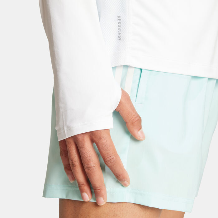 adidas Men's Own The Run 1/2-Zip Running Track Jacket White image number 3