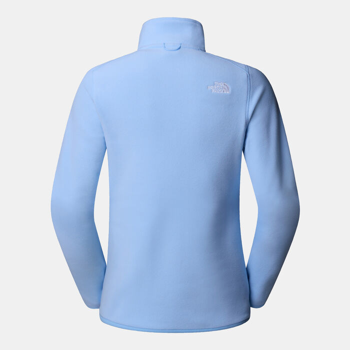 The North Face Women's 100 Glacier Fleece Hiking Jacket Blue The North Face Women's 100 Glacier Fleece Hiking Jacket Blue image number 1