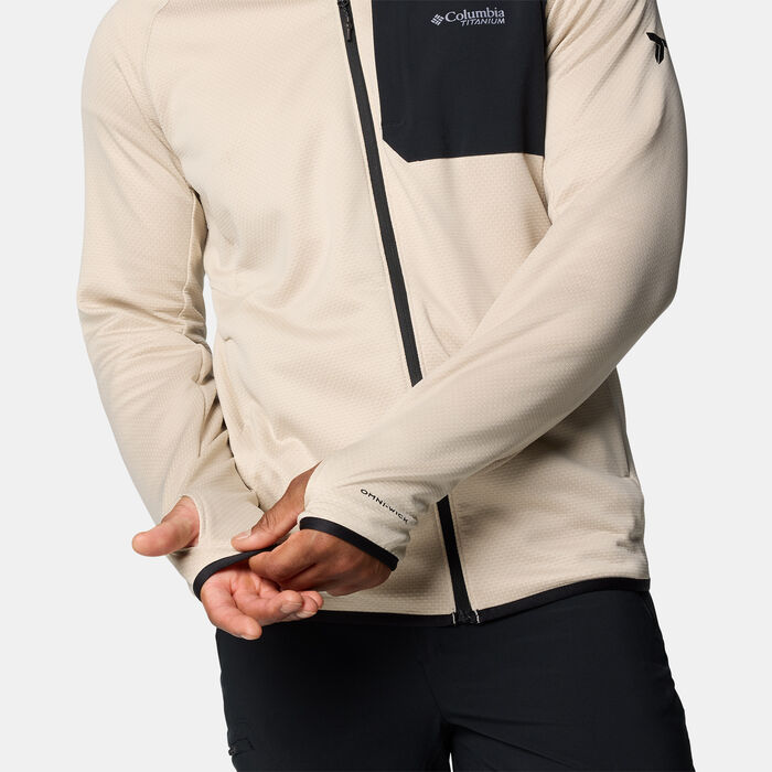 Columbia Men's Triple Canyon Grid II Fleece Hoodie Beige image number 4
