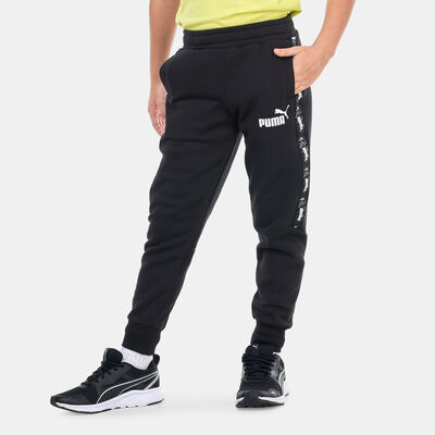 PUMA Kids' ESS+ Tape Camo Sweatpants Black