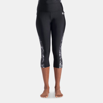 Arena Women's Modesty 3/4 Swimming Leggings Black Arena Women's Modesty 3/4 Swimming Leggings Black